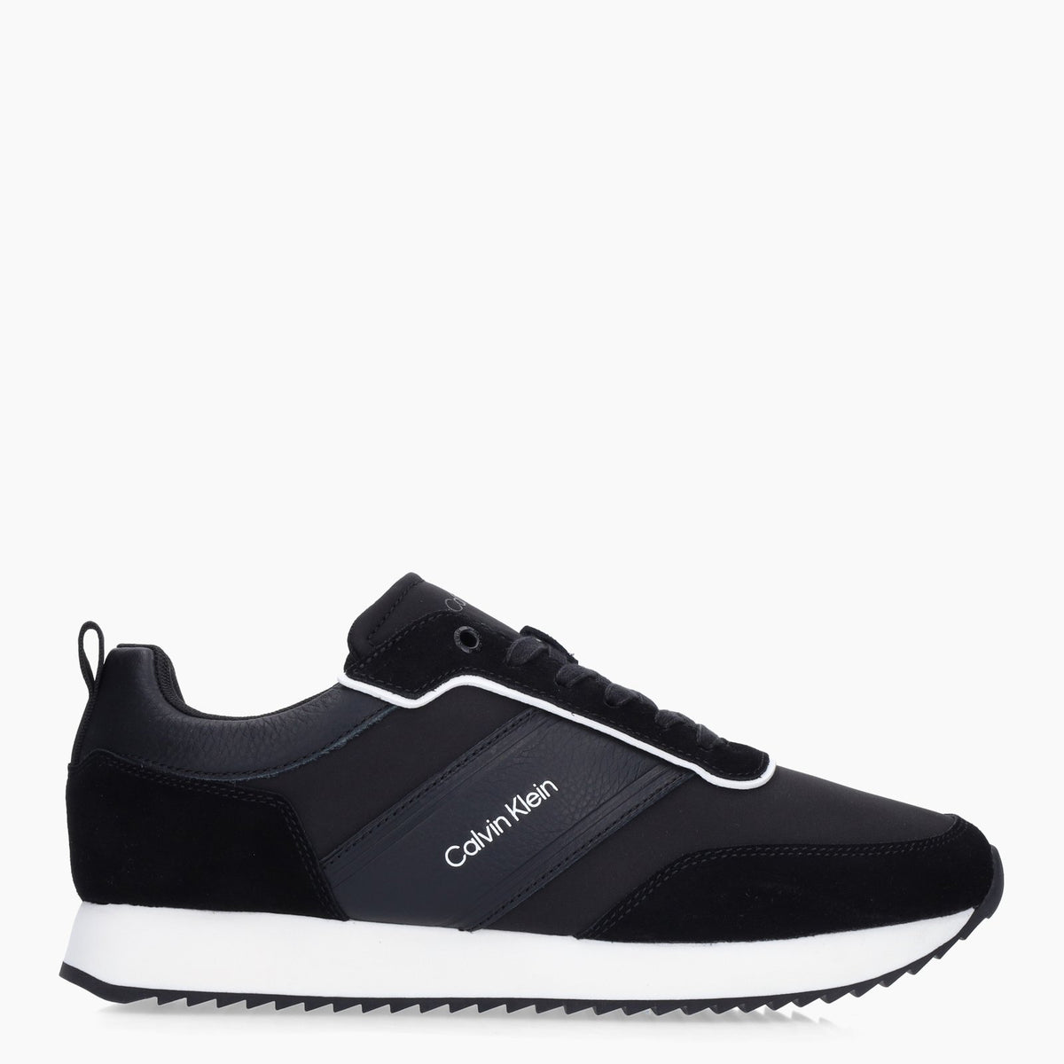 Tenis Negro Low Top Lace Up Para Hombre