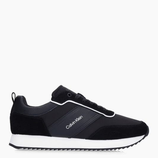 Tenis Negro Low Top Lace Up Para Hombre