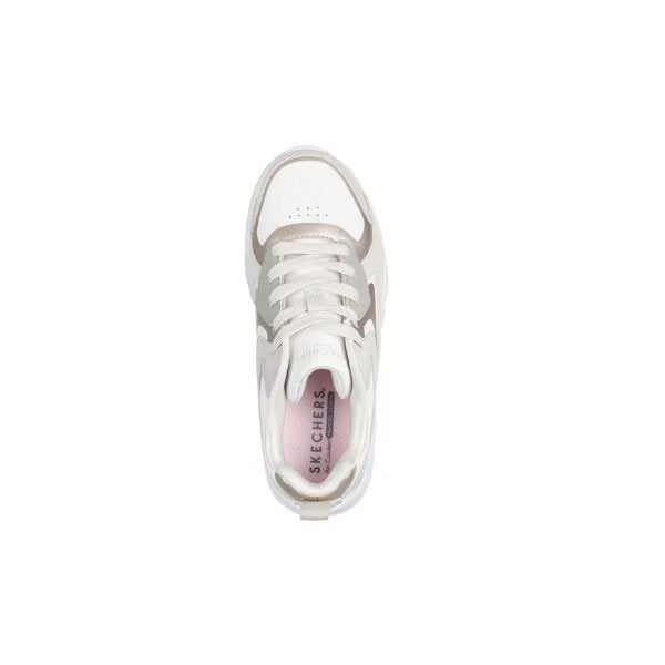 TENIS SKECHERS UNO LITE METALLIC BLAST NIÑA BLANCO
