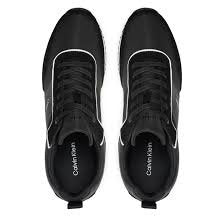 Tenis Negro Low Top Lace Up Para Hombre